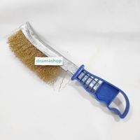 Gambar Sikat kawat Besi kaku gagang plastik dari dramashop. Kota Administrasi Jakarta Timur 1 Tokopedia