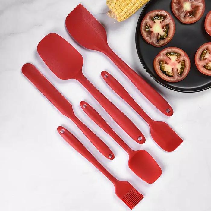 Gambar SPATULA SET SILICON 6 IN 1 ANTI LELEH dari Tokobintang27 Kab. Bogor Tokopedia