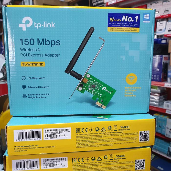 Gambar PCIE PCI Express Wifi Wireless 150 Mbps TPLINK WN781ND Original dari Pcom malang Kota Malang Tokopedia