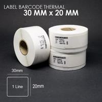Gambar LABEL BARCODE 30 X 20 mm KERTAS STICKER DIRECT THERMAL 30 X 20 mm dari Barcodia Kota Administrasi Jakarta Pusat 2 Tokopedia