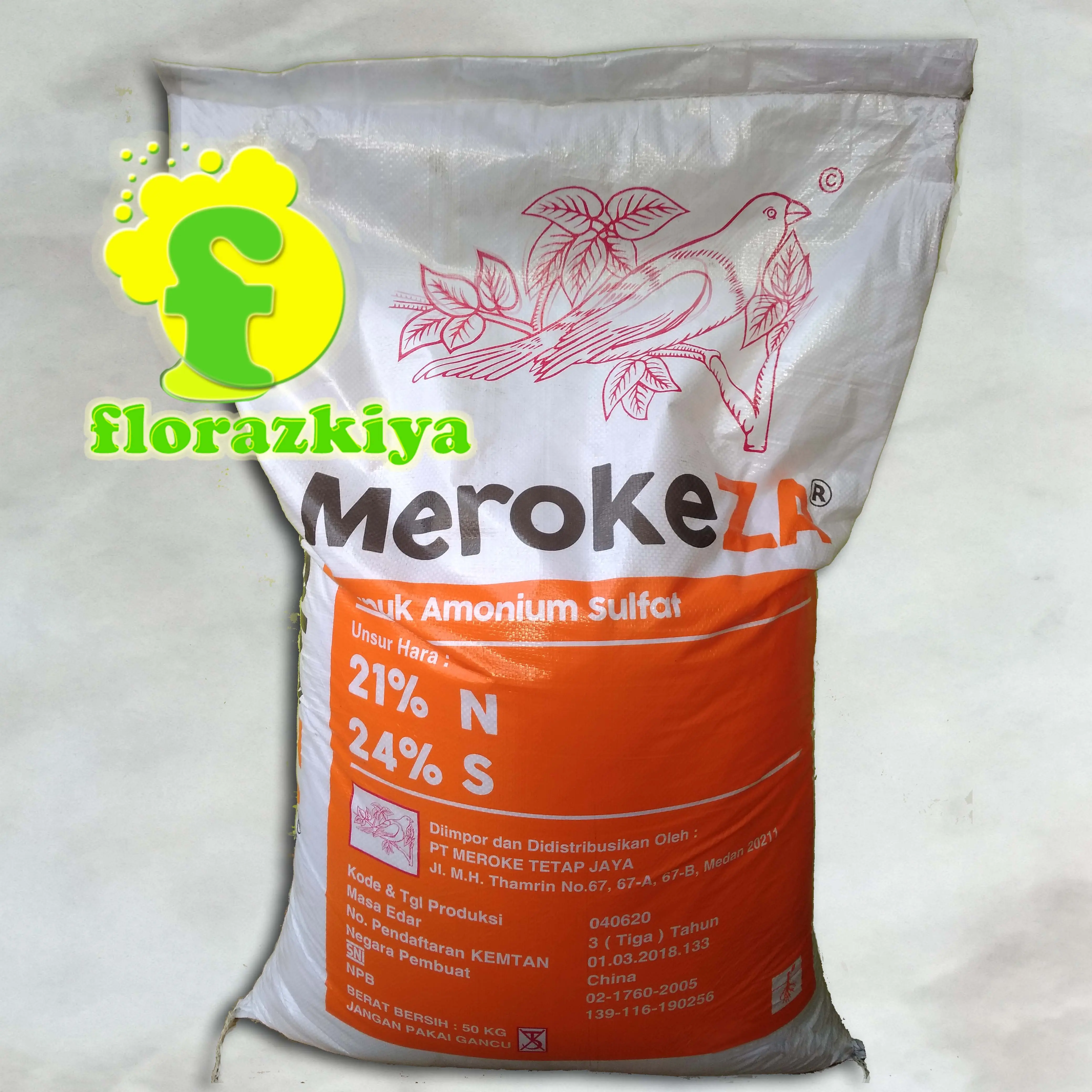 Pupuk ZA Amonium Sulfat Meroke ZA Kemasan Original Repack 1kg