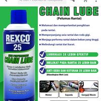 Gambar REXCO 25 CHAIN LUBE / PELUMAS RANTE 350 ML dari ismailtools Kota Administrasi Jakarta Barat 5 Tokopedia