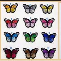 Gambar PATCH BORDIR BUTTERFLIES | EMBLEM BORDIR KUPU dari Fillipplus Kota Surabaya 3 Tokopedia