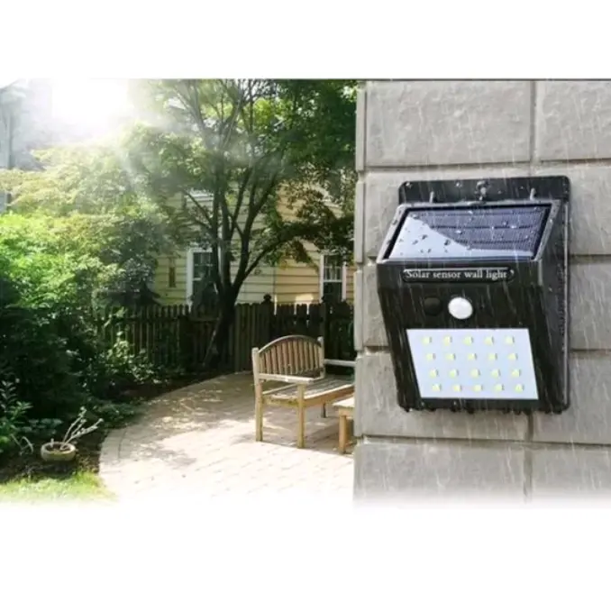 Lampu Taman Tembok Dinding Sensor Tenaga Surya Matahari Outdor Tembok 4