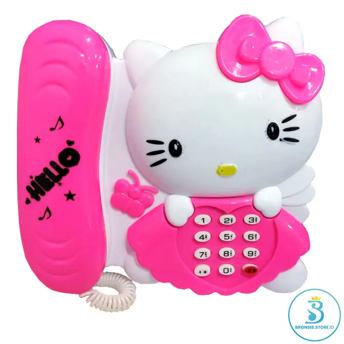 Mainan Anak Telepon Hello Kitty 2553 - Mainan Telepon Motif Kitty 2553