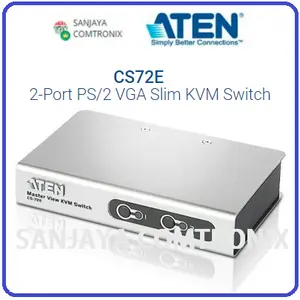 ATEN CS72E 2-Port PS/2 VGA Slim KVM Switch