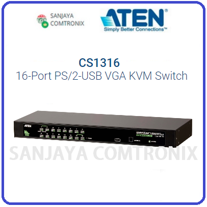 Jual ATEN CS1316 16-Port PS/2-USB VGA KVM Switch - Kota