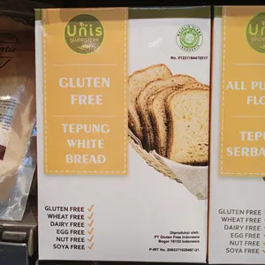 Unis Tepung White Bread Gluten Free 500gr