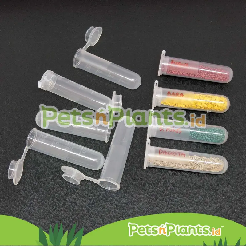 Tabung Plastik Tempat Menyimpan Benih Bibit Hidroponik Seed Bottle 5ML 0