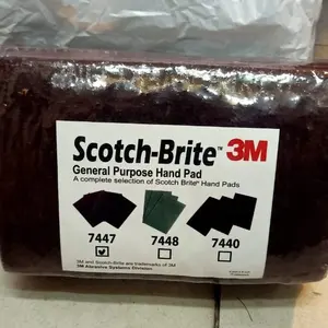 3M scotch/scotch brite 7447 scouring pad/sikat/sabut 23x15cm
