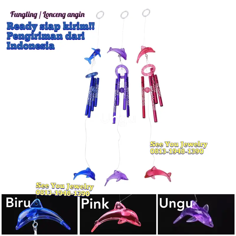 Lonceng Angin / Wind bell / Fungling / Kerincingan Wind chime Dolphin 2