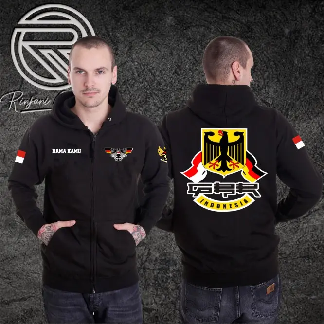 JAKET GBR INDONESIA HOODIE GBR INDONESIA BISA PAKE NAMA JAKET CUSTOM 0