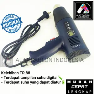 HEAT GUN MESIN PEMANAS TRUE HOT AIR GUN TR88 ALAT SABLON