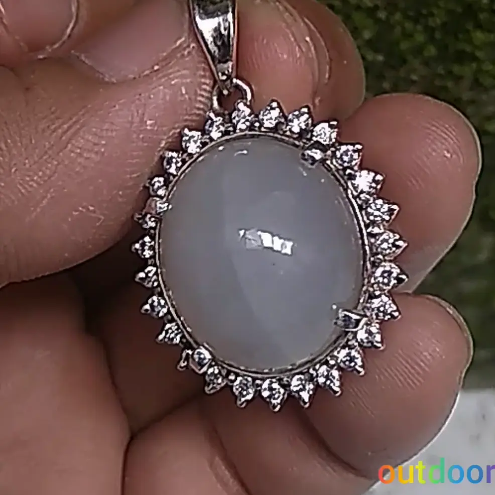 Natural Star Quartz Rasa White Sapphire Safir Star
