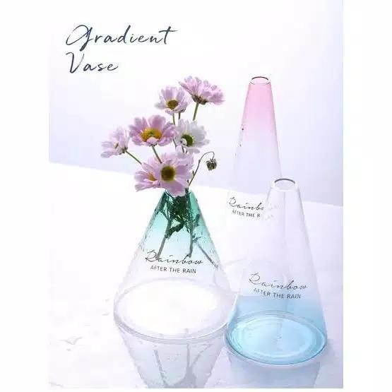 Gambar Nordic Style Gradient Slim Vase | Vas Bunga Kaca - Unik - Model Eropa - S dari Dt.Shop Medan Kota Medan Tokopedia