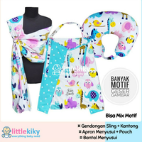 Gambar Paket Kado 3pc Bantal Menyusui - Gendongan - Apron - Segitiga - AM 09 dari Aurel Babyshop Kota Tangerang Selatan 5 Tokopedia