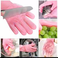 Gambar Sarung Tangan Cuci Piring Magic Silicone Cleaning Gloves Anti Panas dari Kurenza Store Kota Administrasi Jakarta Selatan 4 Tokopedia