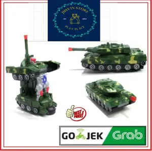 Mainan tank jadi robot combat deformation