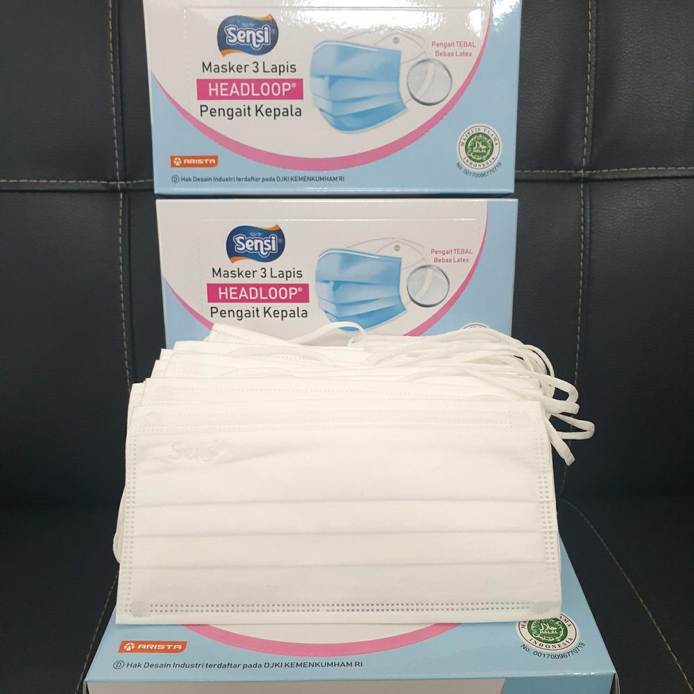 Masker sensi headloop 40 putih