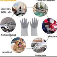 Gambar Sarung Tangan Cuci Piring Magic Silicone Cleaning Gloves Anti Panas dari Kurenza Store Kota Administrasi Jakarta Selatan 3 Tokopedia