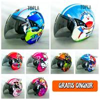 Gambar Helm Anak SNI Standart Kaca Half Face Scoopy Karakter Anak (3-7 Tahun) dari TOPLA_ID Kab. Mojokerto 1 Tokopedia