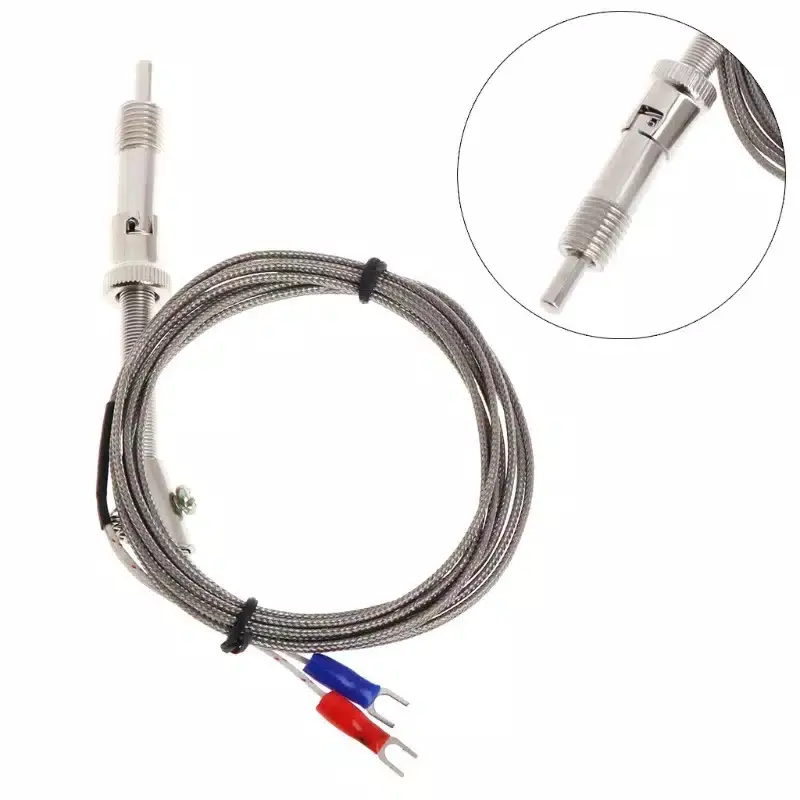 Stainless Steel Temperature Sensor K Type Thermocouple Bayonet Compres 0