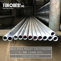 Gambar Besi Pipa Bulat Galvanized ½" tebal 1.6mm (pt) dari Teguh tokobesi Kota Bandung 1 Tokopedia