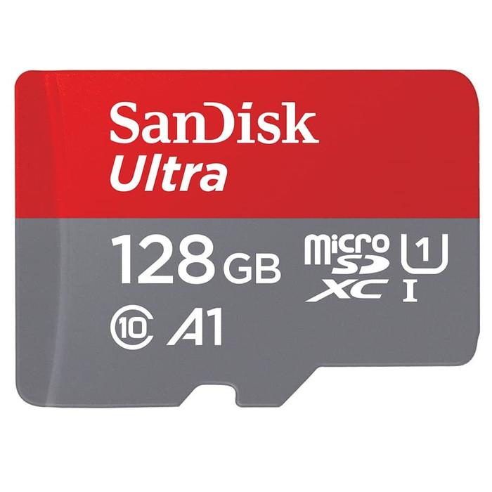 Micro SD 128GB Sandisk Ultra A1 UHS-I up to 120Mb/s - Garansi Resmi 1