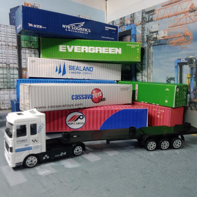 Diecast Papercraft kontainer plug and play container cover 4
