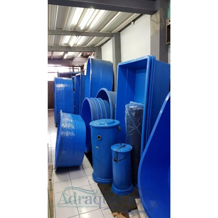Gambar BAK FIBER PERSEGI UK. 120X80X40 CM KOLAM AQUARIUM IKAN KOI KARANTINA dari ADRAQUATIC Kota Bandung Tokopedia