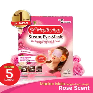 MegRhythm Masker Mata Steam Eye Mask Rose 5 pcs