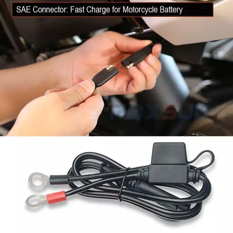 (FC) Kabel Konektor Terminal Charger Aki Motor Quick Charge 12V