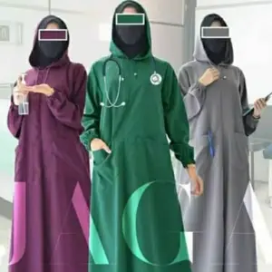 APD Hoodie model gamis bahan parasut Mayer premium import