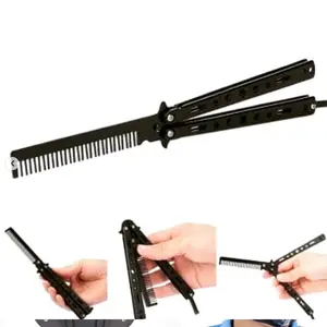 Sisir Lipat Besi Butterfly Comb Balisong Training