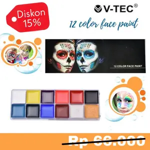 V-tec Face Paint 12 warna 1912 Painting