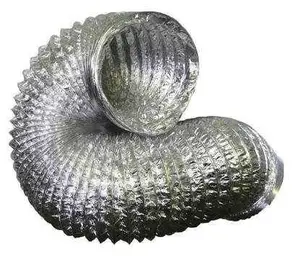 Selang (Hose) Exhaust Aluminium Flexible Round Duct 10" 25cm 10 Meter