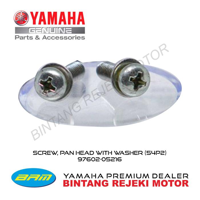 Gambar BAUT, SCREW, PAN HEAD WITH WASHER (54P2) 97602-05216 dari Yamaha Bintang Rejeki Motor Kab. Bandung Tokopedia