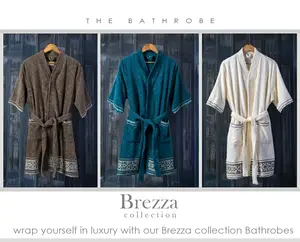 Kimono Bathrobe Premium BREZZA Couple (Size M & L) With Custom Bordir
