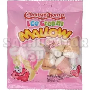 Marsmelow Stroberi Chomp Chomp Ice Cream Mallow Strawberry Marshmallow