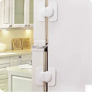 Alat Pengunci Seria Safety Lock Pintu Kulkas Serbaguna - 503 - White