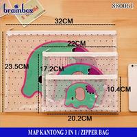 Gambar Zipper Bag Map Plastik Kartun Resleting Map Serbaguna Kantong Serbagun - Duck 3 Pcs dari Brainbox Car and Home Kota Batam 2 Tokopedia