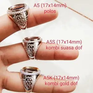 Ring Cincin Emban Perak Hongkong / Silver 925 / Model M71 - A5