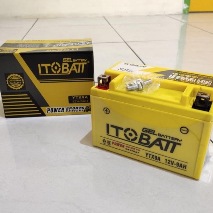 Gambar AKI MOTOR NINJA Z 250 Z1000 Z250SL ITOBATT YTX9A AKI KERING GEL 12V 9A dari INDUK BATTERY Jakarta Timur Tokopedia