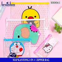 Gambar Zipper Bag Map Plastik Kartun Resleting Map Serbaguna Kantong Serbagun - Duck 3 Pcs dari Brainbox Car and Home Kota Batam 1 Tokopedia