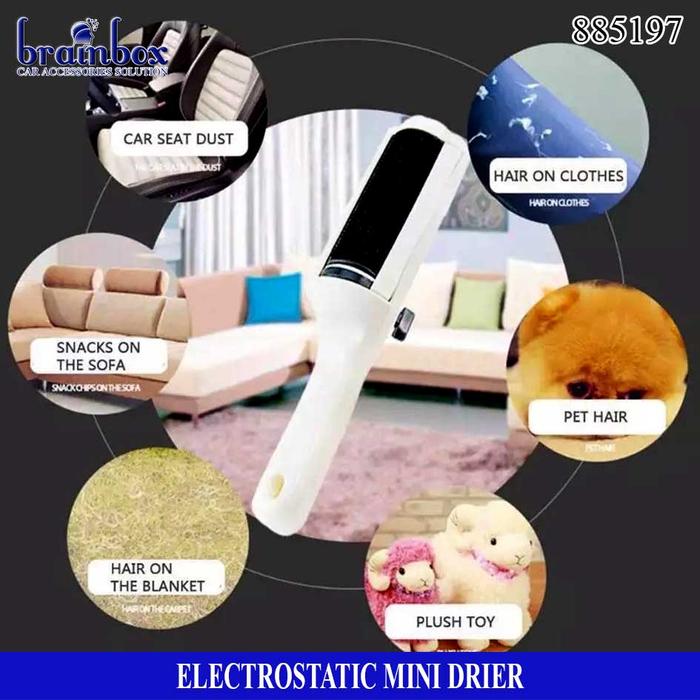 Gambar Sikat Pembersih Bulu Serbaguna Fur Stick Electrostatic Mini Drier Dust dari Brainbox Car and Home Kota Batam Tokopedia