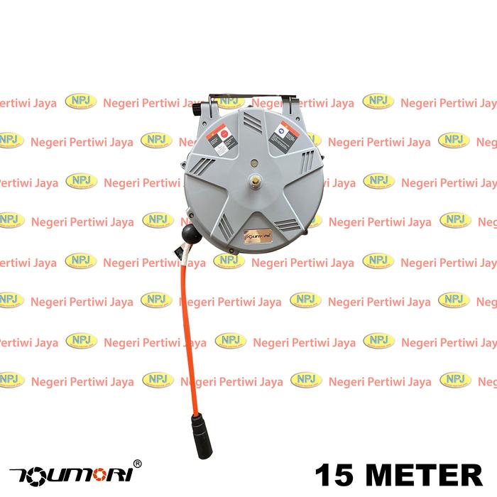 Gambar Toumori Air Hose Reel 15 Meter 6.5 x 10 mm - Selang PU Angin Gantung dari negeripertiwijaya Kota Administrasi Jakarta Barat Tokopedia
