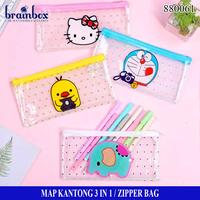 Gambar Zipper Bag Map Plastik Kartun Resleting Map Serbaguna Kantong Serbagun - Duck 3 Pcs dari Brainbox Car and Home Kota Batam 4 Tokopedia