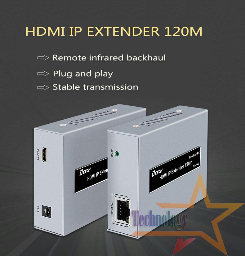 HDMI IP Extender With IR Via UTP LAN (Support 1 to Many RX) 1080P@60Hz