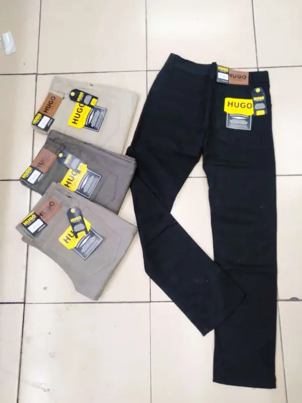 Celana panjang pria standar canvas polos 1