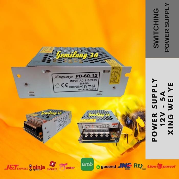 Gambar Switching Power Supply Jaring 12V 5A BODY KECIL dari Gemilang 38 Kota Administrasi Jakarta Barat Tokopedia